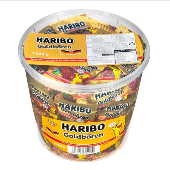 德國haribo金熊仔軟糖 1公斤（超大桶）