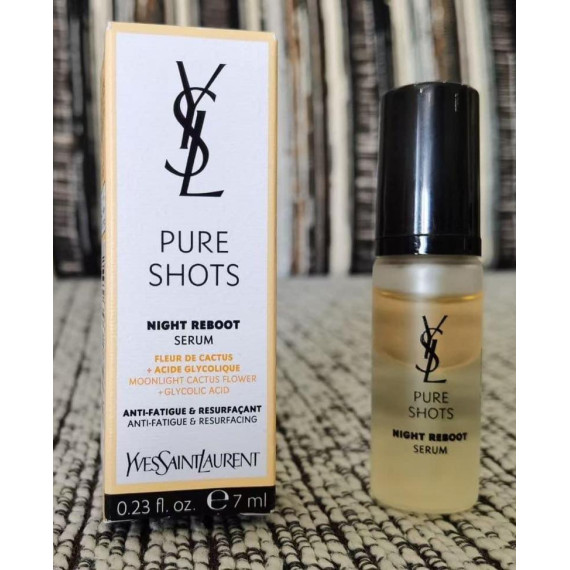 YSL PURE SHOT NIGHT REBOOT SERUM夜間修護精華7ml *4枝