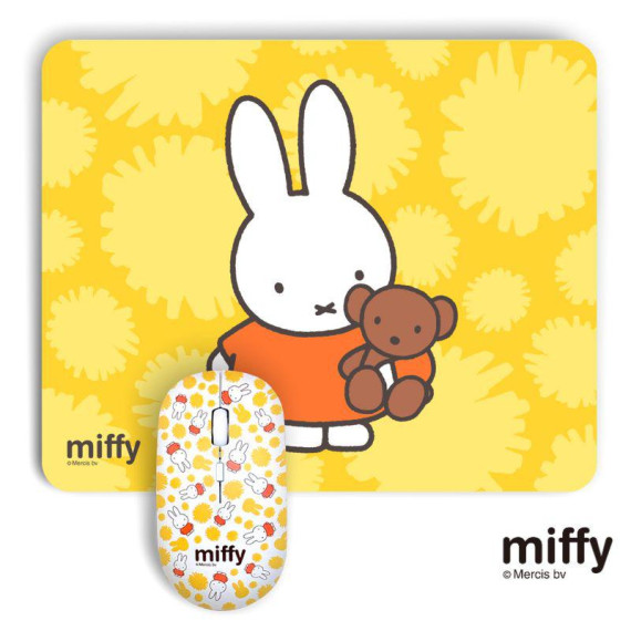 Miffy MIF31 2.4G無線滑鼠+滑鼠墊套裝