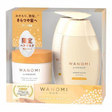 日版純米日本製 Hair Recipe WANOMI  清新果香米糠保濕亮澤護髮洗護套裝350ml+350g+170g