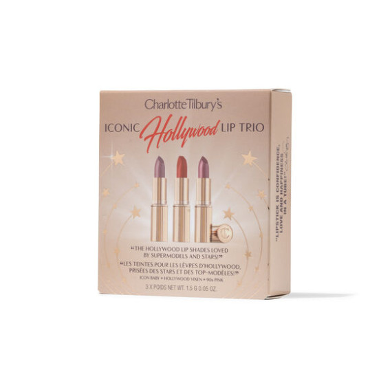 Charlotte Tilbury Mini Iconic Hollywood Lipstick Trio Set