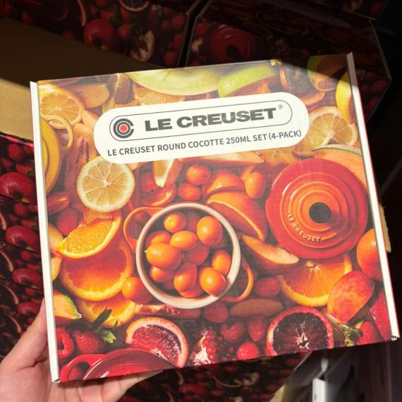 LE CREUSET- COCOTTE  酷彩圓形烤罐 約250毫升*4入