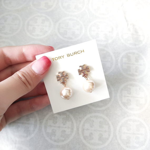 Tory Burch Drop Imitation Pearl 耳環